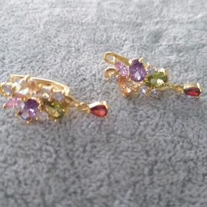 Earrings 18 k gold filled